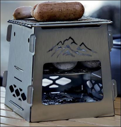 3-in-1 Draagbare Reis BBQ & Kachel - Compact RVS Kamperen -  - EaziPeazi