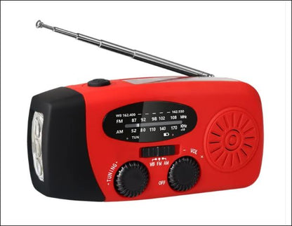 Compacte Noodradio met Solar & Hand-dynamo | Altijd Stroom -  - EaziPeazi