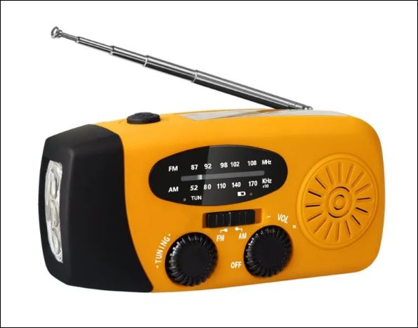 Compacte Noodradio met Solar & Hand-dynamo | Altijd Stroom -  - EaziPeazi