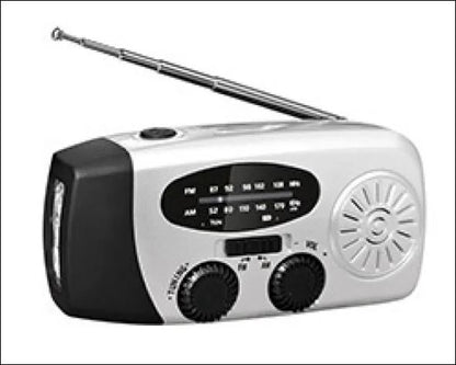 Compacte Noodradio met Solar & Hand-dynamo | Altijd Stroom -  - EaziPeazi