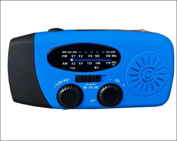 Compacte Noodradio met Solar & Hand-dynamo | Altijd Stroom -  - EaziPeazi