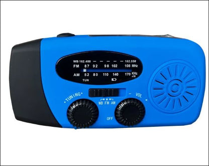 Compacte Noodradio met Solar & Hand-dynamo | Altijd Stroom -  - EaziPeazi