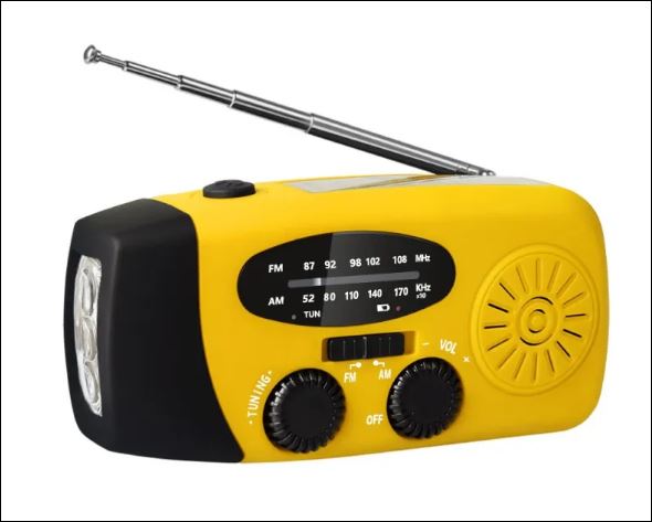Compacte Noodradio met Solar & Hand-dynamo | Altijd Stroom -  - EaziPeazi