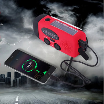 Compacte Noodradio met Solar & Hand-dynamo | Altijd Stroom -  - EaziPeazi
