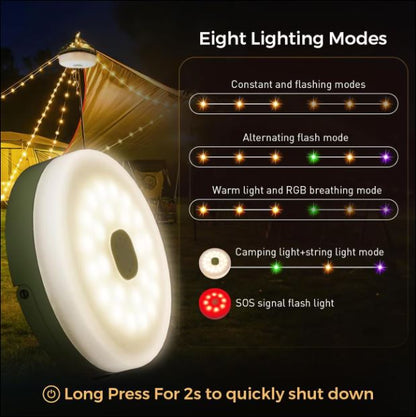 Solar Lichtsnoer & Kampeerlamp - 10m Waterdicht - Lynexa -  - EaziPeazi